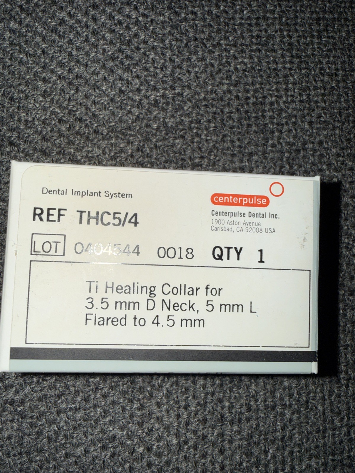 Ti healing collar 3.5mm D neck 5 mm L fl- Zimmer® flared 4.5 mm ZimVie