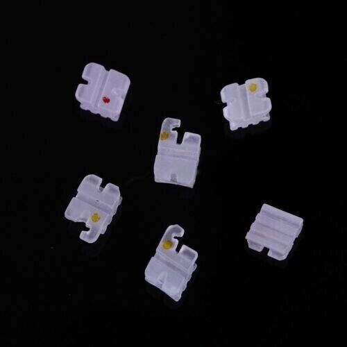 5Sets Dental Orthodontic Ceramic Brackets Braces Roth/MBT Slot 0.022 Hooks 3-4-5