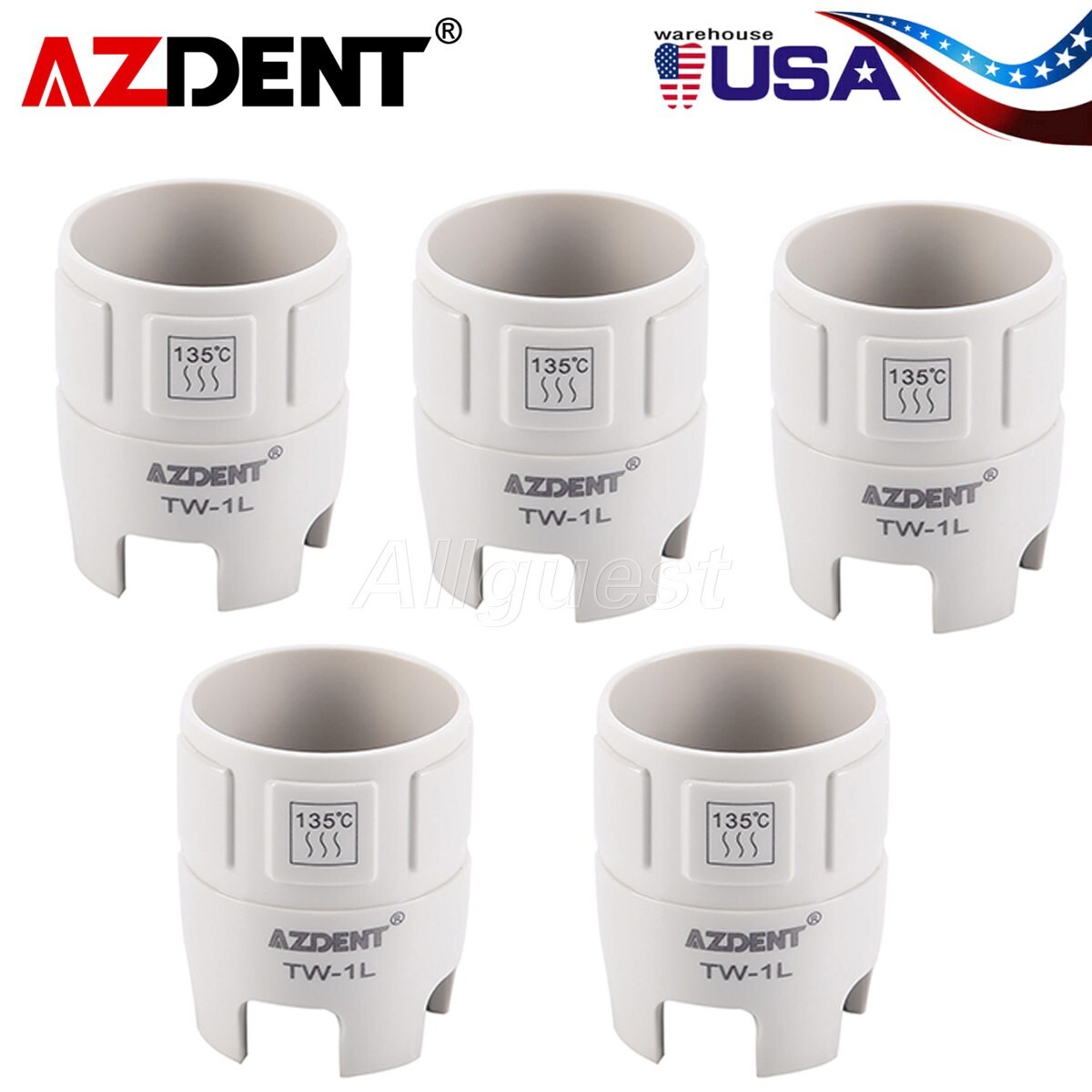 5X AZDENT Dental Ultrasonic Scaler Tips Torque Wrench Fit EMS/SATELEC USA