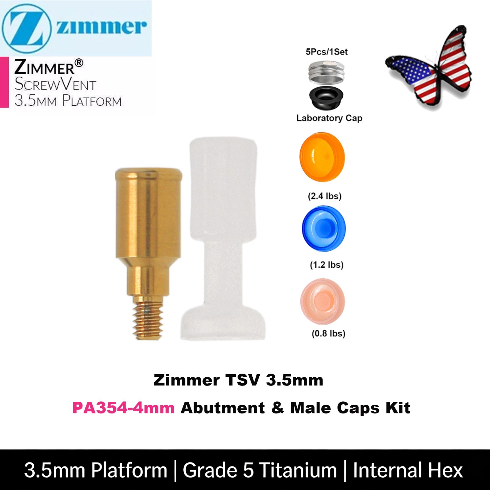 Overdenture Attachment Kit Locator abutment for BioHorizons Implant Accessories