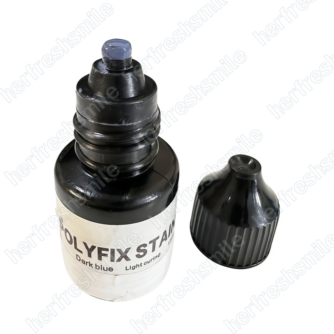 Dental Polyfix Stain Light Cure 3D Printed Denture Staining Composite Resin 10ml