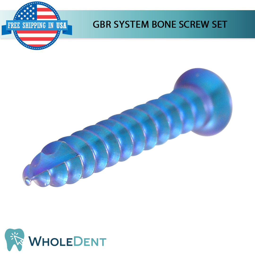 GBR System Driver Handle Screw Set 20pcs Mesh Membrane Fixation, Dental Guided