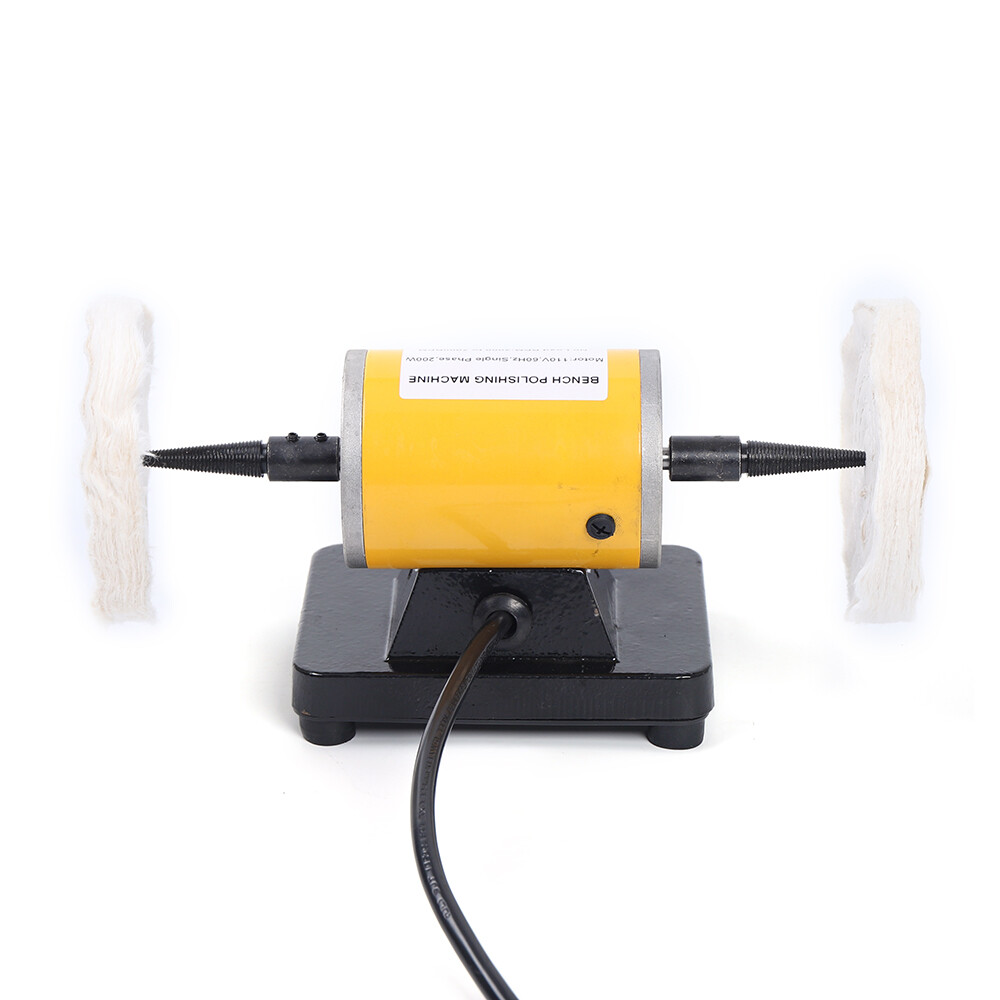 5″ Bench Lathe Polishing Machine Buffing Motor Jewelry Polisher Variable Speed