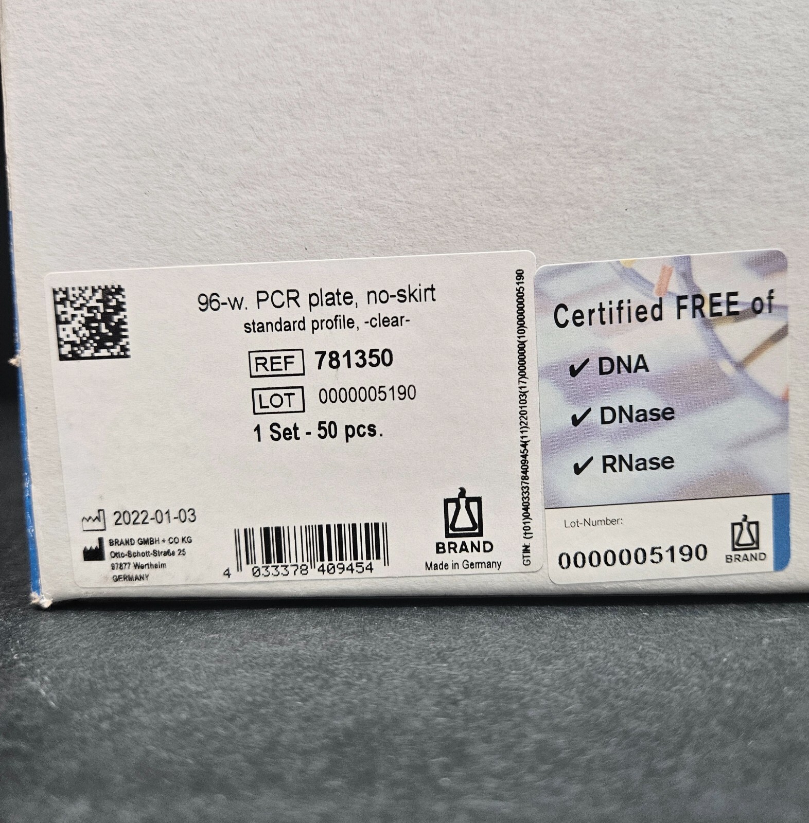 BrandTech PCR Microplate 96 Well Polypropylene Total of 34 Plates