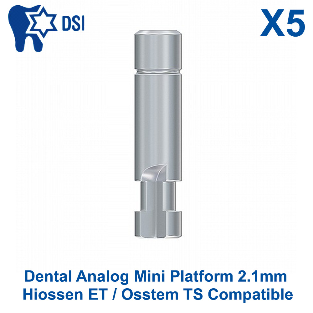 5x DSI Dental Fixture Analog Mini Platform 2.1mm Oss tem TS Compatible
