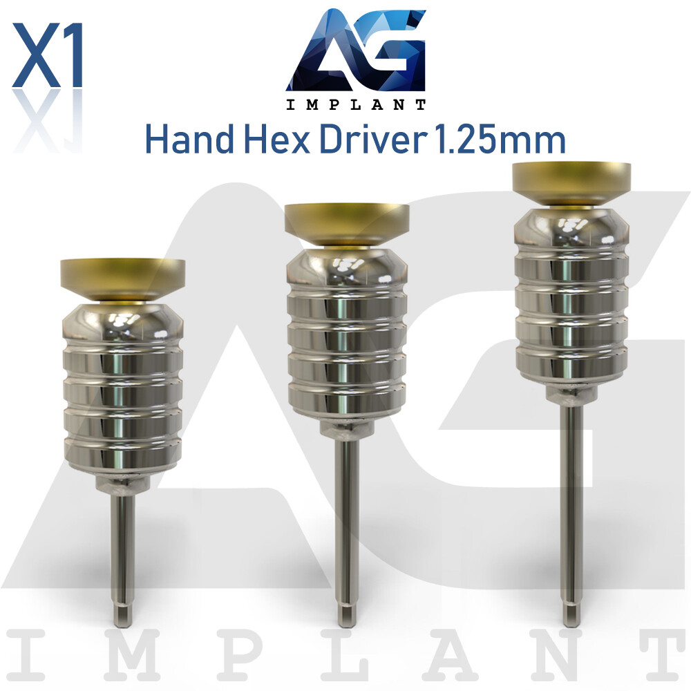 Hand Hex Driver 1.25mm Manual Screw Driver Prosthetic Tool