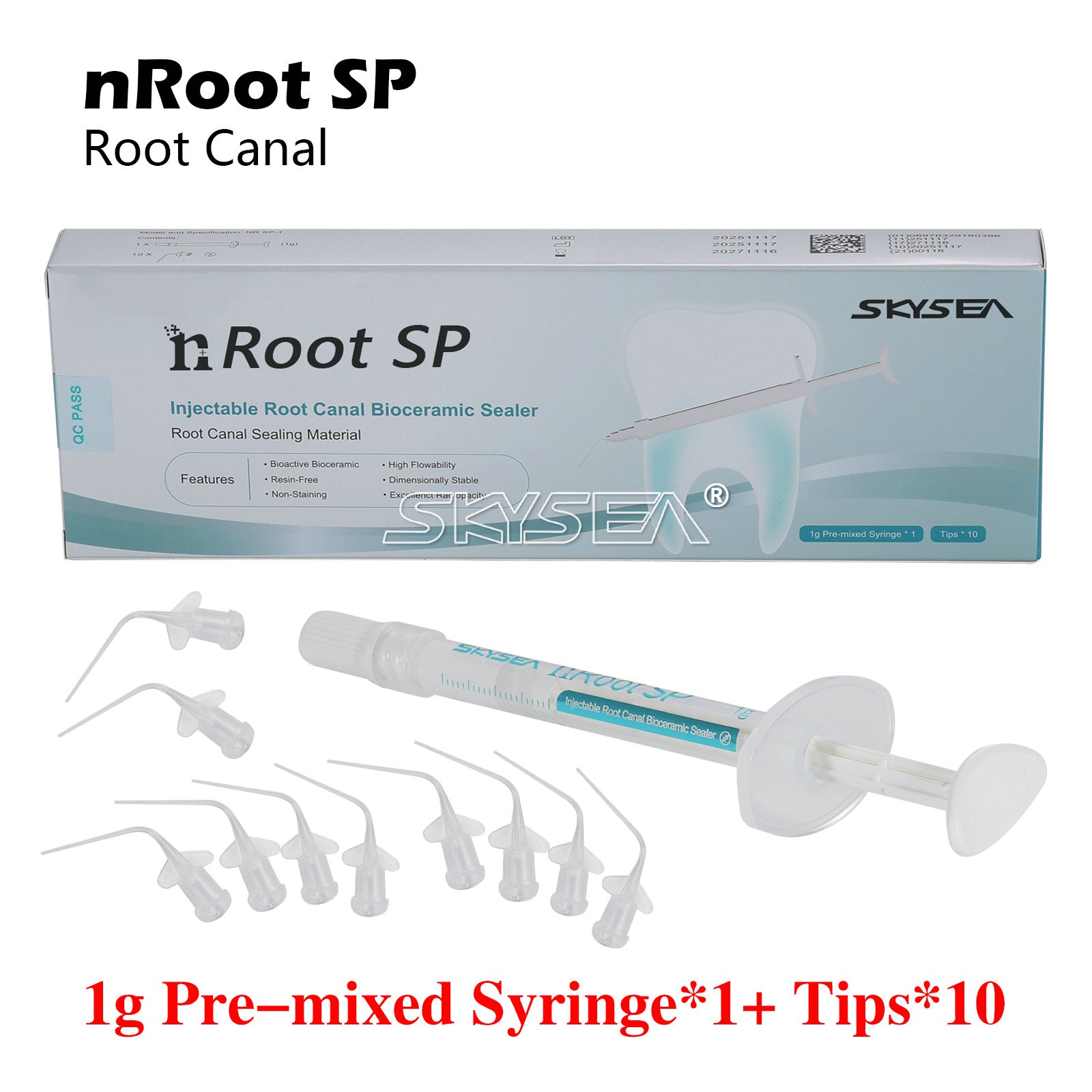 1g SP Dental Injectable Root Canal Bioceramic Sealer Endodontic Sealing Filling