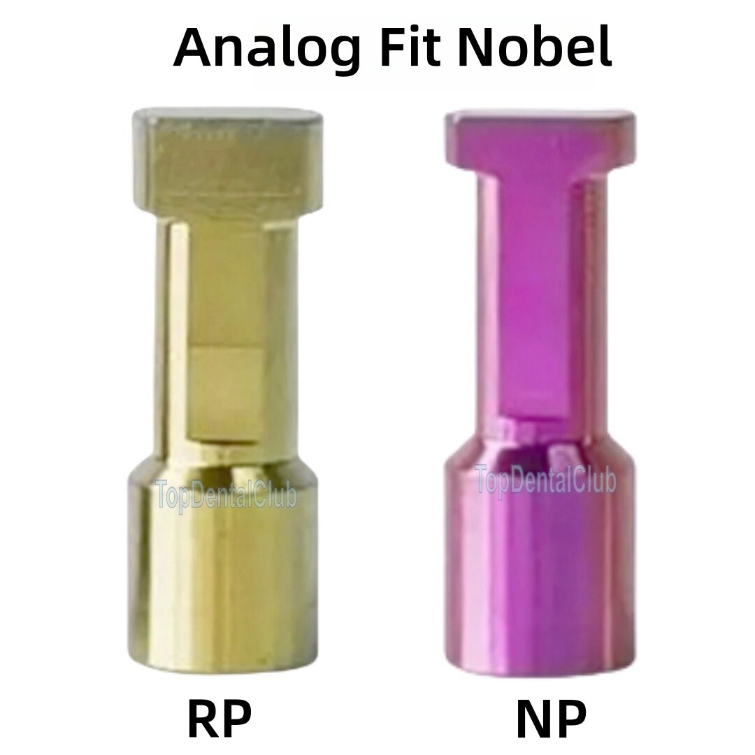 2Sizes Dental Analog RP NP Compatible with Nobel Biocare Active Abutment