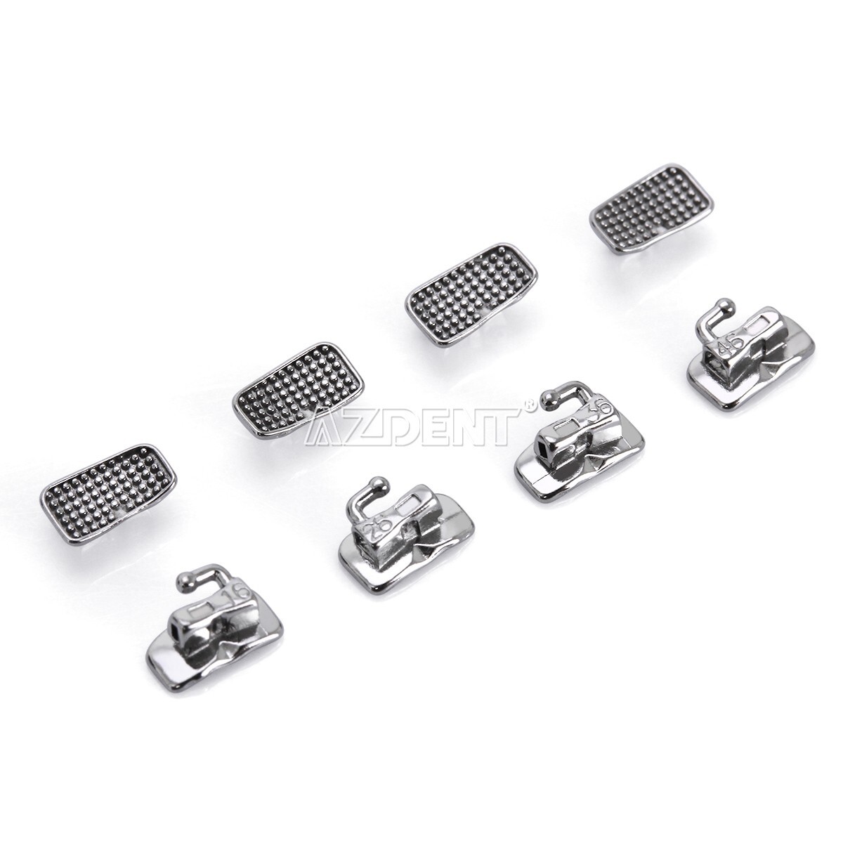 AZDENT Dental Orthodontic Self Ligating Brackets Mini Roth Mbt 022 &Buccal Tube
