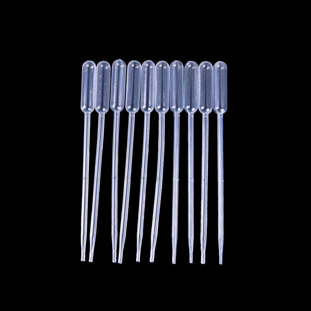 10/100Pcs 1ml 2ml 3ml 5ml 10ml Plastic Disposable Transfer Pipettes Eye Dropper