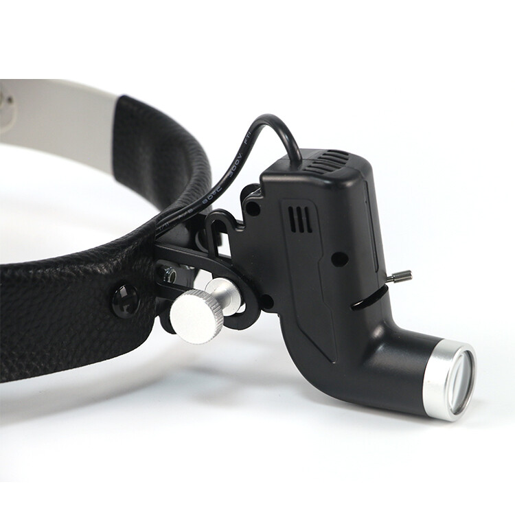 US STOCK Dental Surgical 5W LED Head Light ENT Specific Black with Aluminum Box