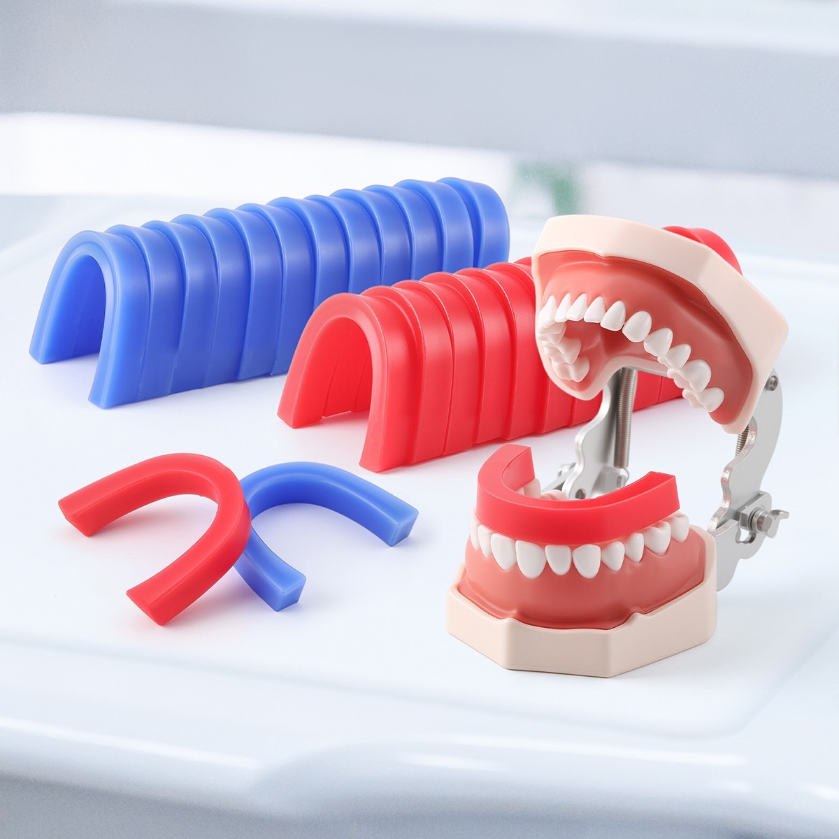 Dental U Shape Wax Rim Model Base Plate Wax Occlusal Casting Bite Block
