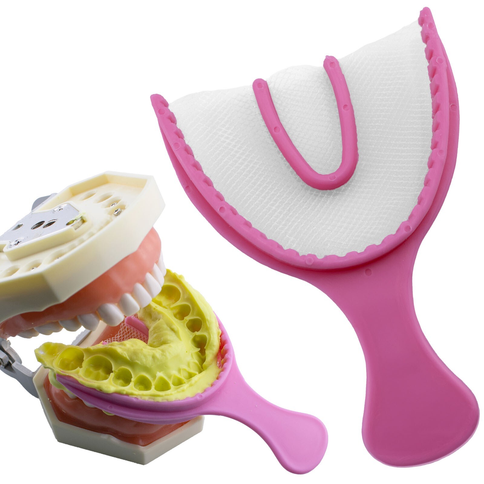 Disposable Dental Impression Triple Trays Registration Bite Trays Multi Styles