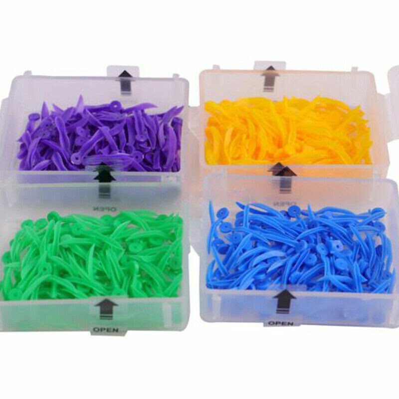 400* Dental Plastic Wedges Concave Design Arc Diastema Wedge w End Circular Hole