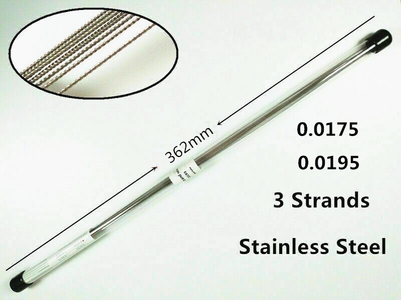 Dental Flat 3 Strand Ortho Retainer Fixation Retention Wire Stainless 0.0175/195