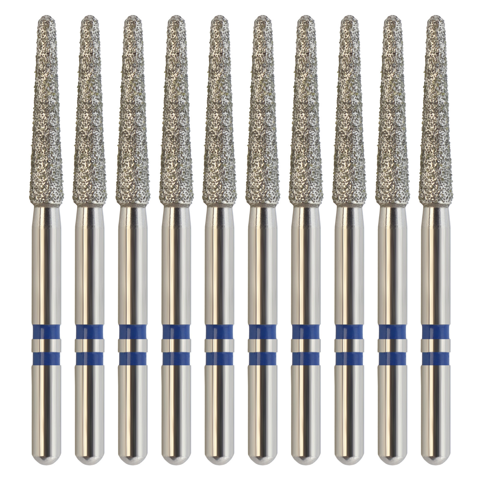Dental Diamond Burs Z850/018M Zirconia Cutter Round End Taper Medium Fine Grit