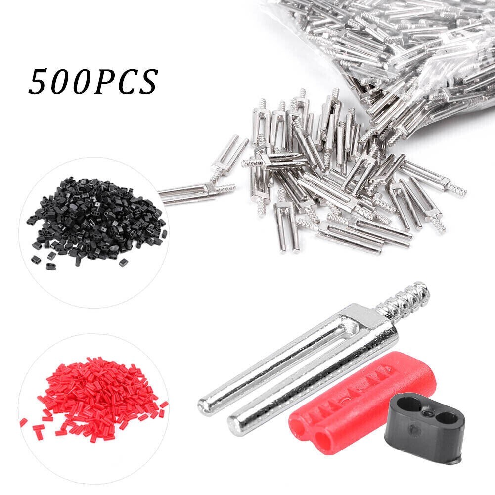 500 Kits Dental Lab Supplies Plastic Sleeves Master 21mm Twin Double II Pins Use