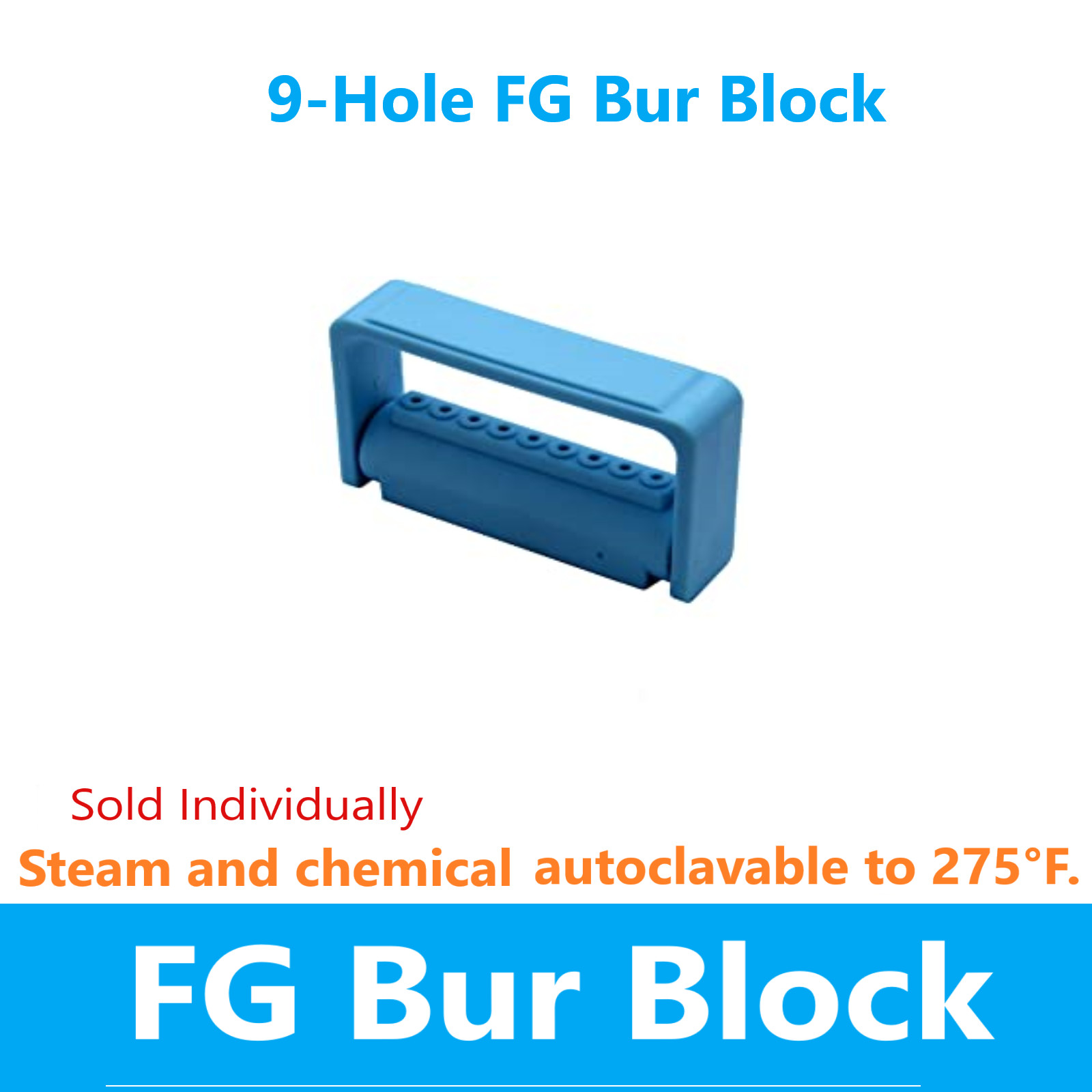 Dental Lab Bur Block Steri Bur Guard, Bur Caddy For FG Burs, 25-Hole or 16-Hole