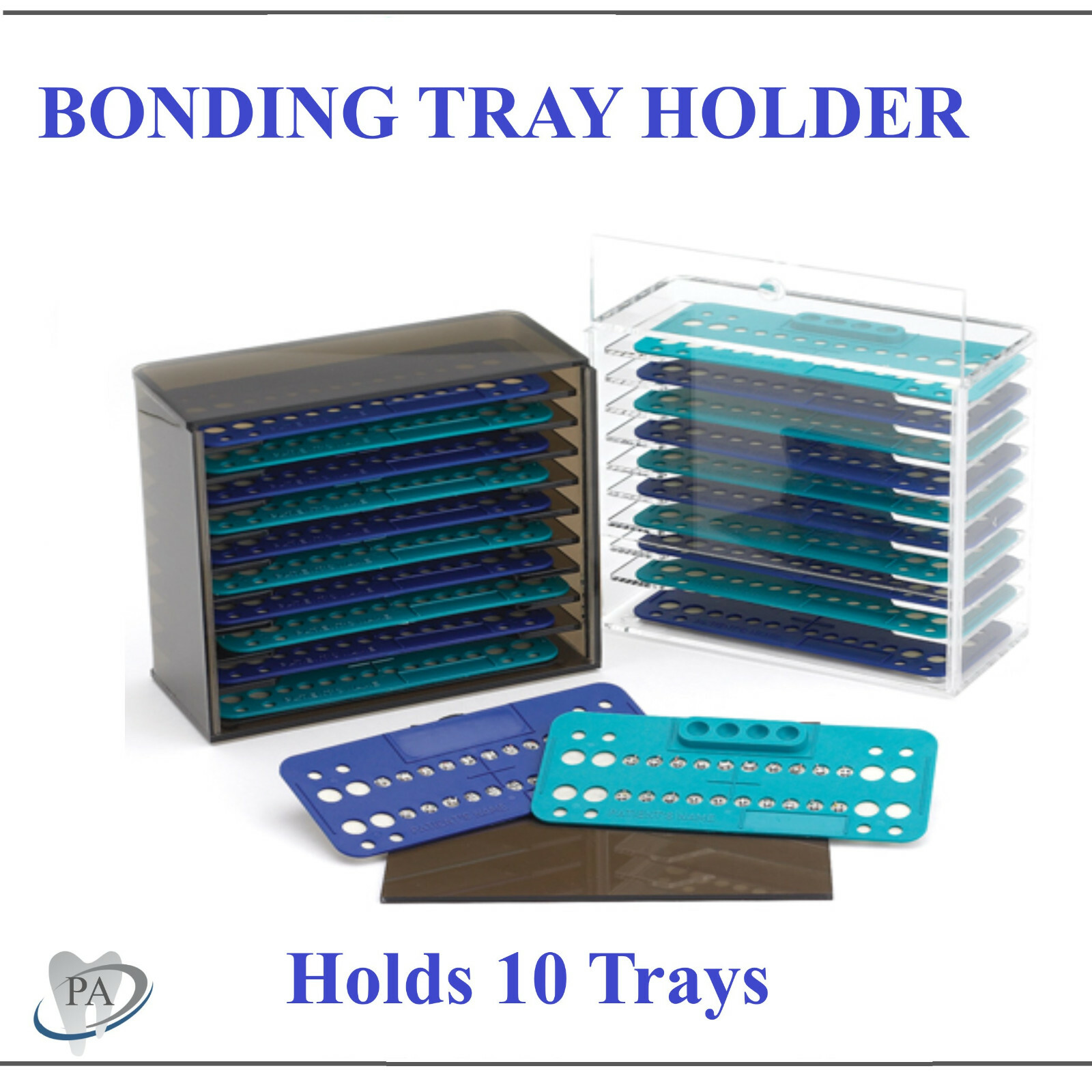 Dental Orthodontic Bracket Trays Rack – Ortho Bracket Trays Holder, Holds: 10