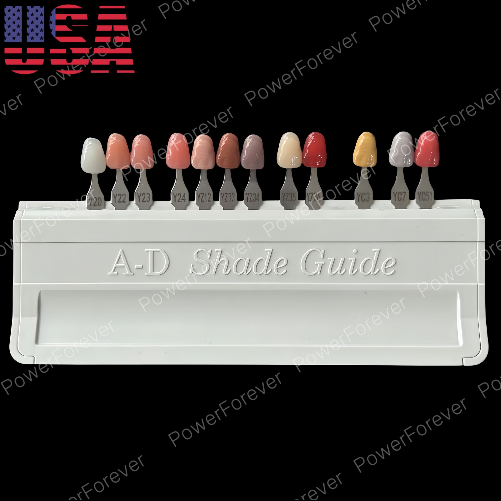 Dental 3D Gum A-D Shade Guide Pink Gingiva Aesthetic Composite Resin Restoration