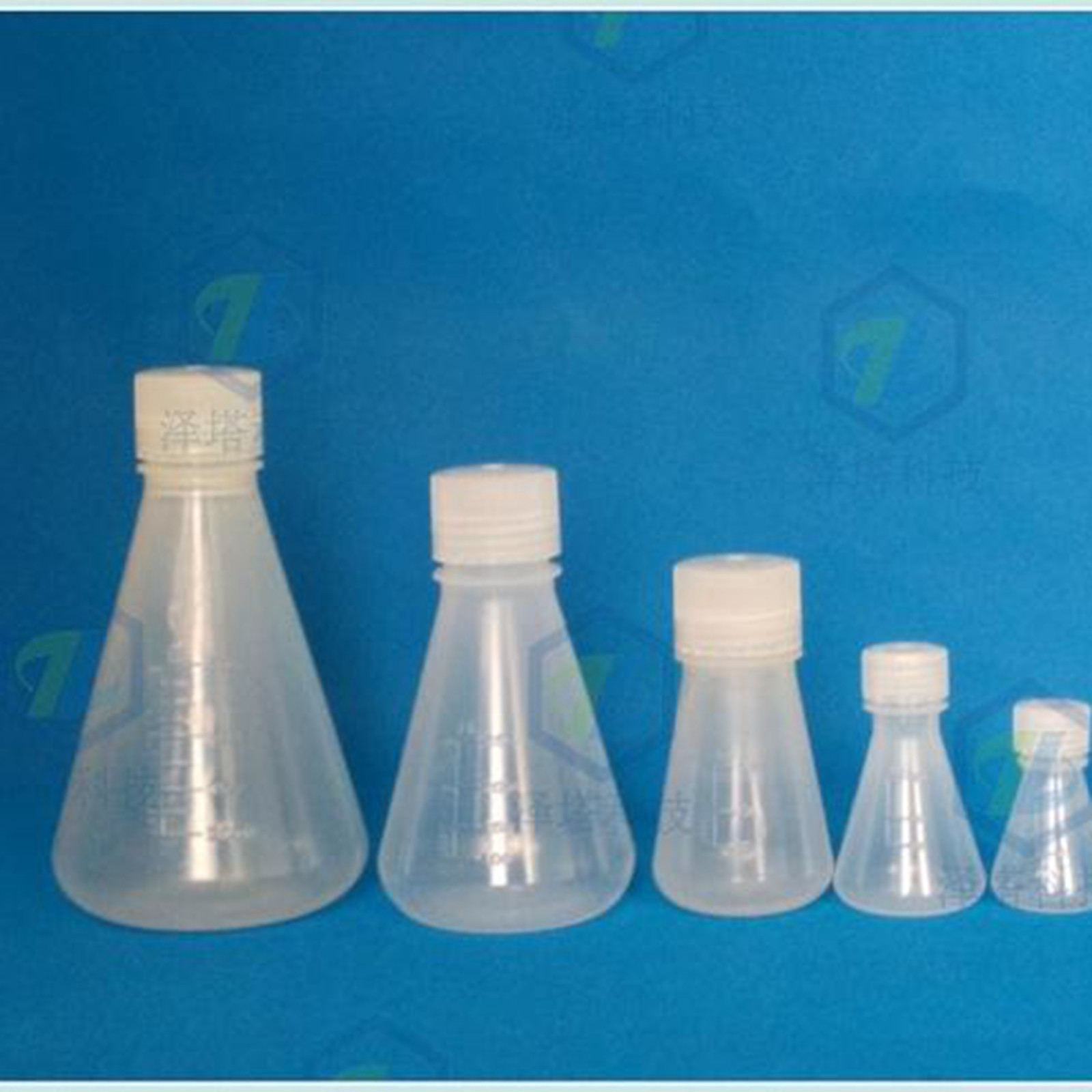 25-2000ML PP Conical Erlenmeyer Flask With Cap Lab Teaching Experiment