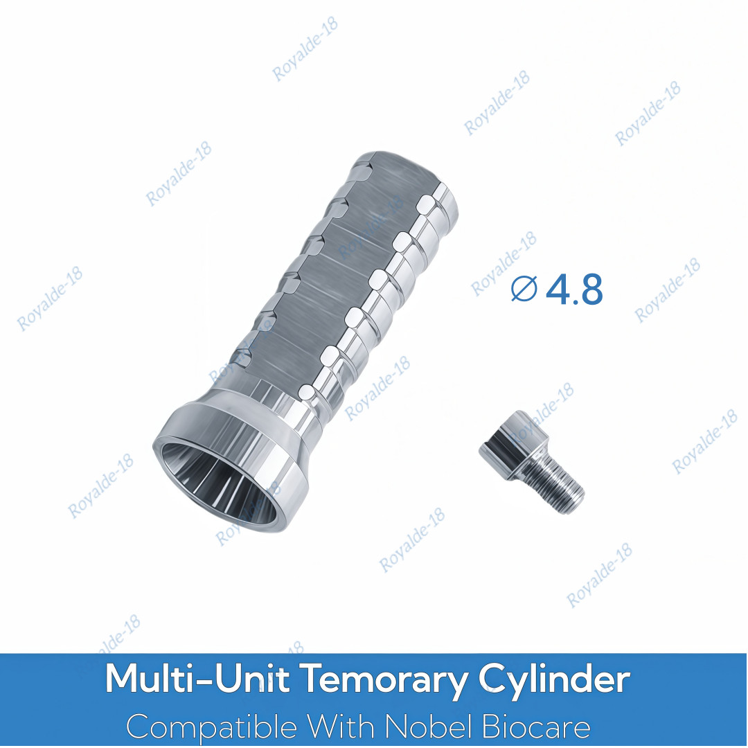 20Pcs Titanium Temporary Cylinder Ti MU Sleeve Multi Unit 4.8mm Abutment Fit NOB