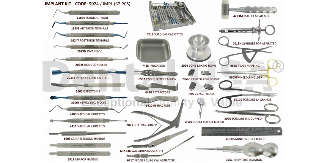 DentalUSA IMPLANT KIT (32 pcs)