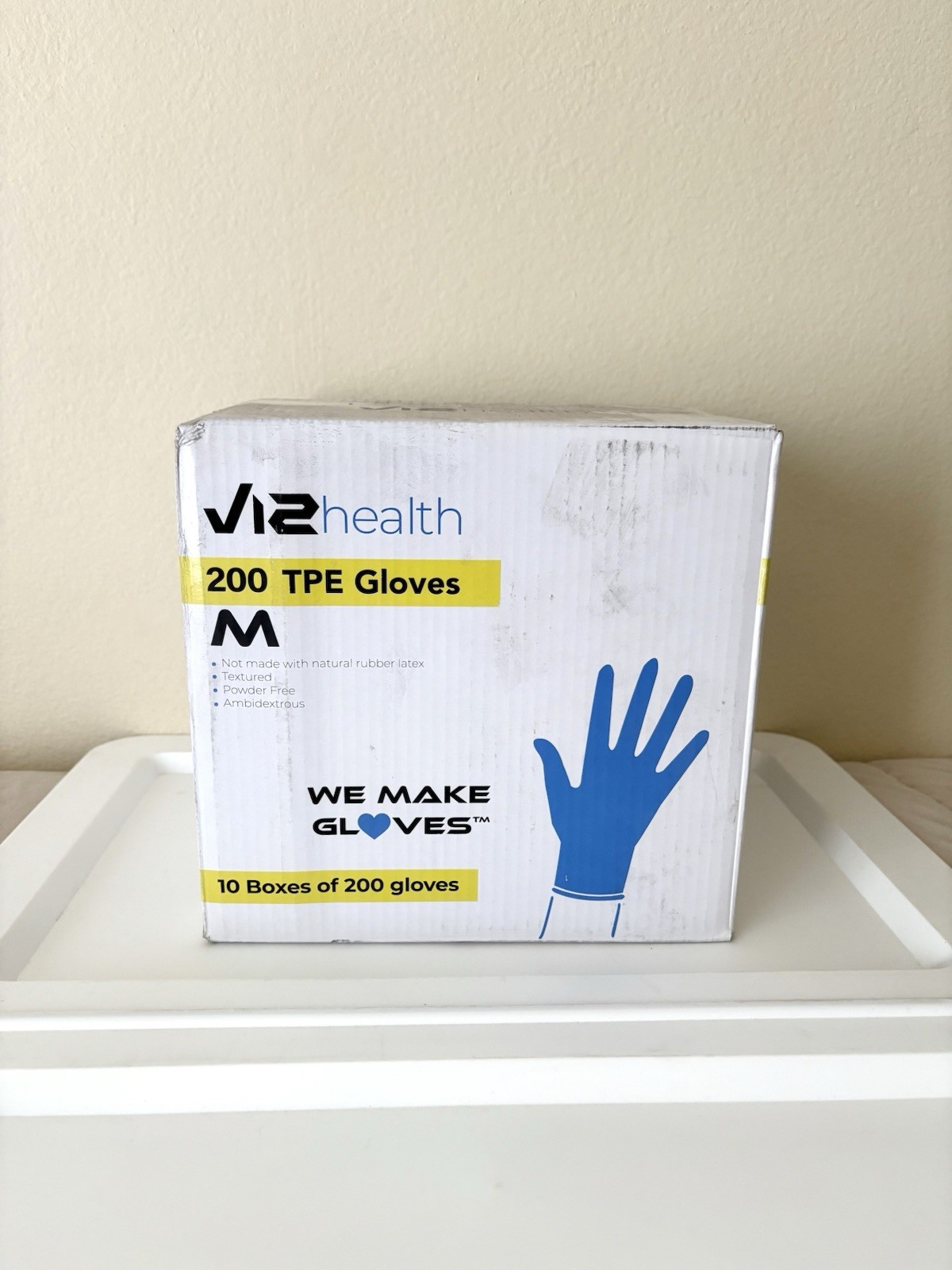 V12 Health TPE Food Service Disposable Gloves Lot Medium – 10 Boxes / 2000 Count