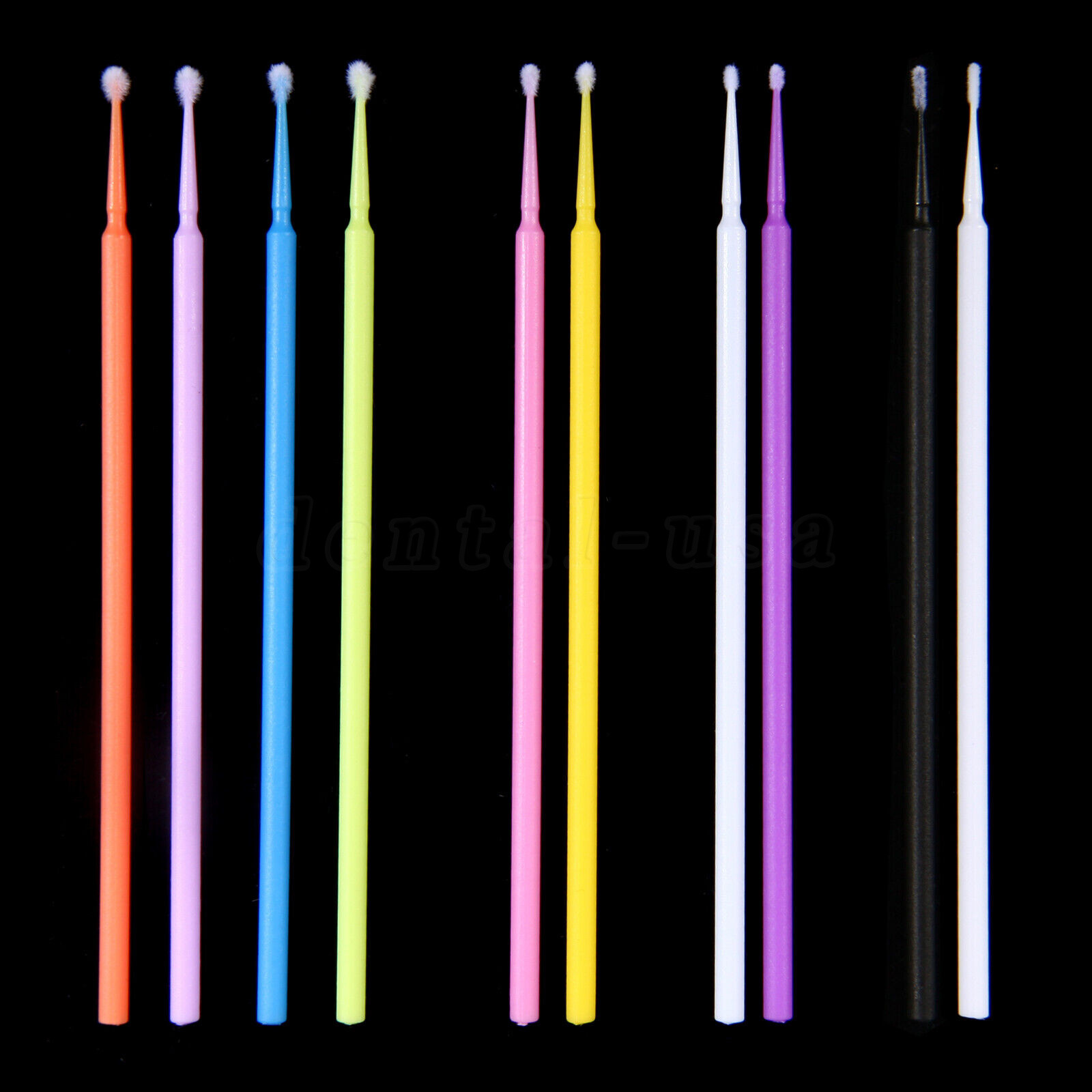 Micro Brushes Applicators Microbrush Dental (Regular,Fine,Super Fine) 10 colors