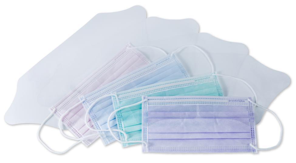 Disposable Face Masks with Shields (BFE) Ear-Loop 25 pcs Lavender color