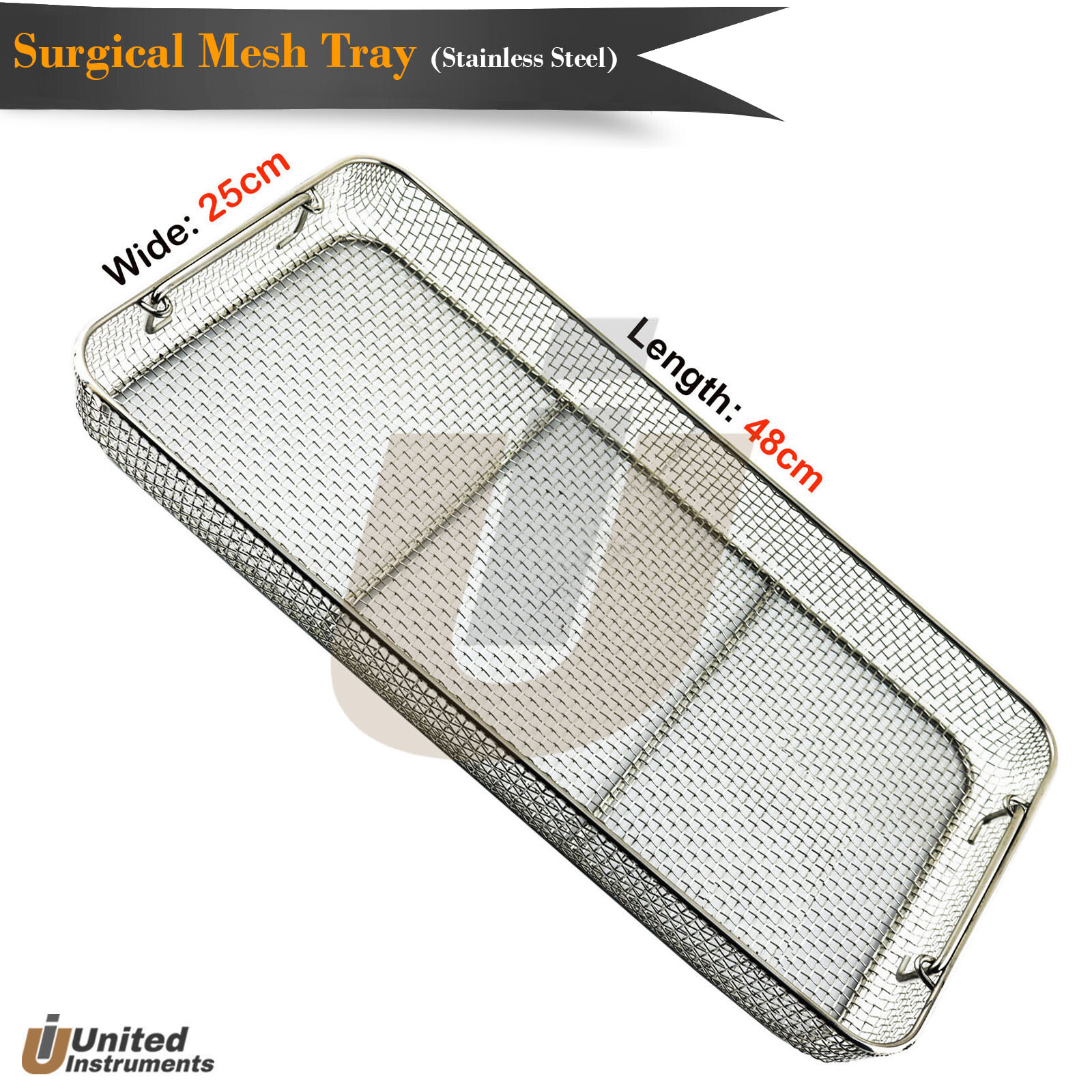Stainless Steel Mesh Tray Basket Surgical Instruments Holding & Sterilizing Box