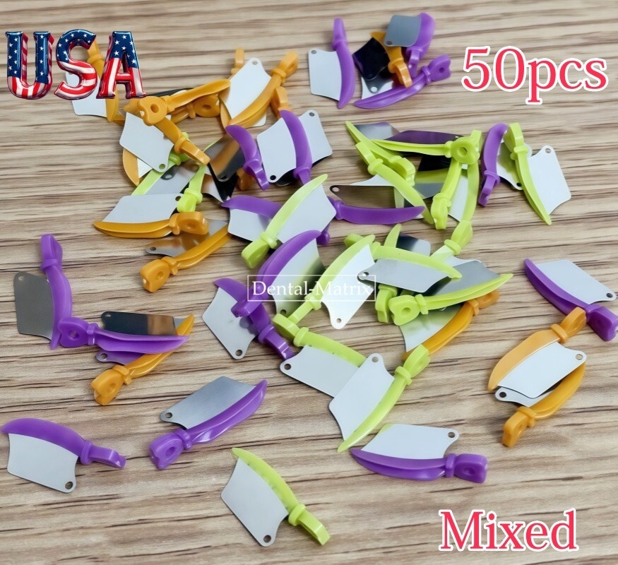 50x Diastema Wedges Dental Matrix Fender Prep Interproximal Wedge Guard Mixed