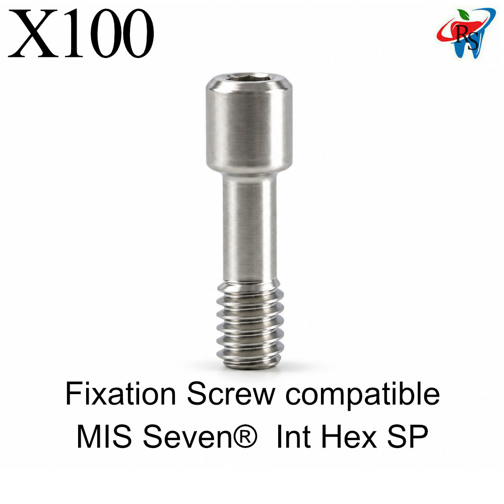 100x Titanium Grade 5 Fixation Screw compatible with MIS Seven® Int Hex SP