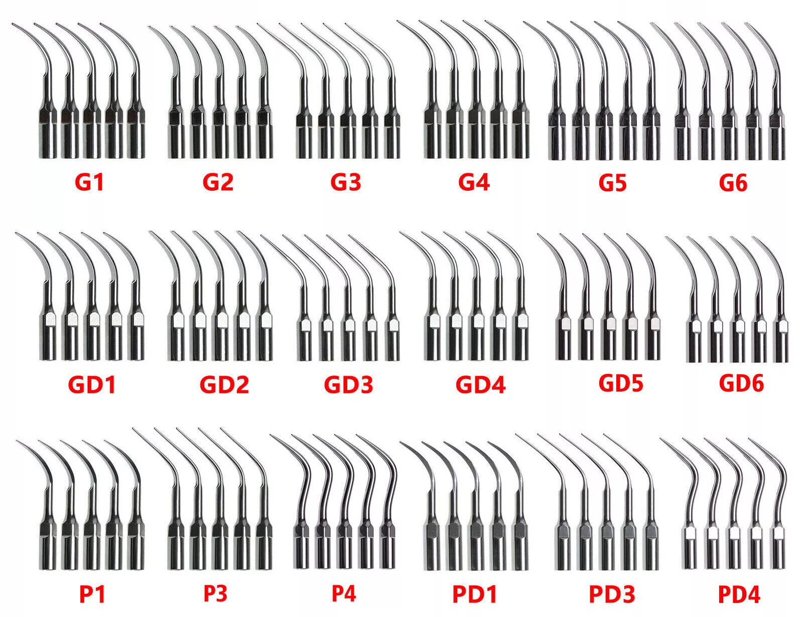 Dental Ultrasonic Piezo Scaler Scaling Tip Insert fit Woodpecker EMS DTE SATELEC