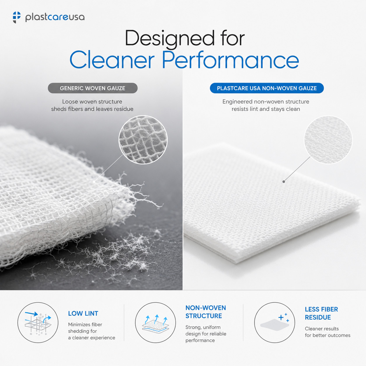 600 2×2 Non Woven Sponges 4-Ply, Non-Sterile Cotton Dental Gauze (3 Pack of 200)