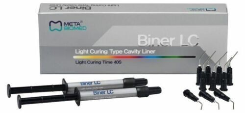META BINER LC – LIGHT CURING TYPE CAVITY LINER (CURING TIME 40S) 2x2gm
