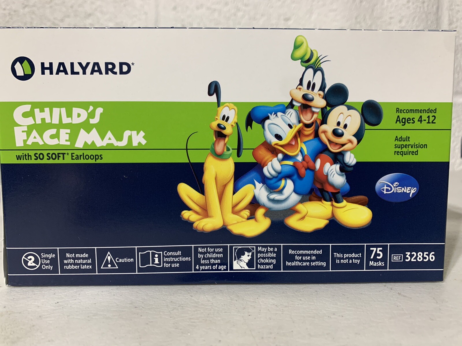 Disney Child’s face Mask 3285665 Halyard 75 Masks – Expire 2027 – free ship