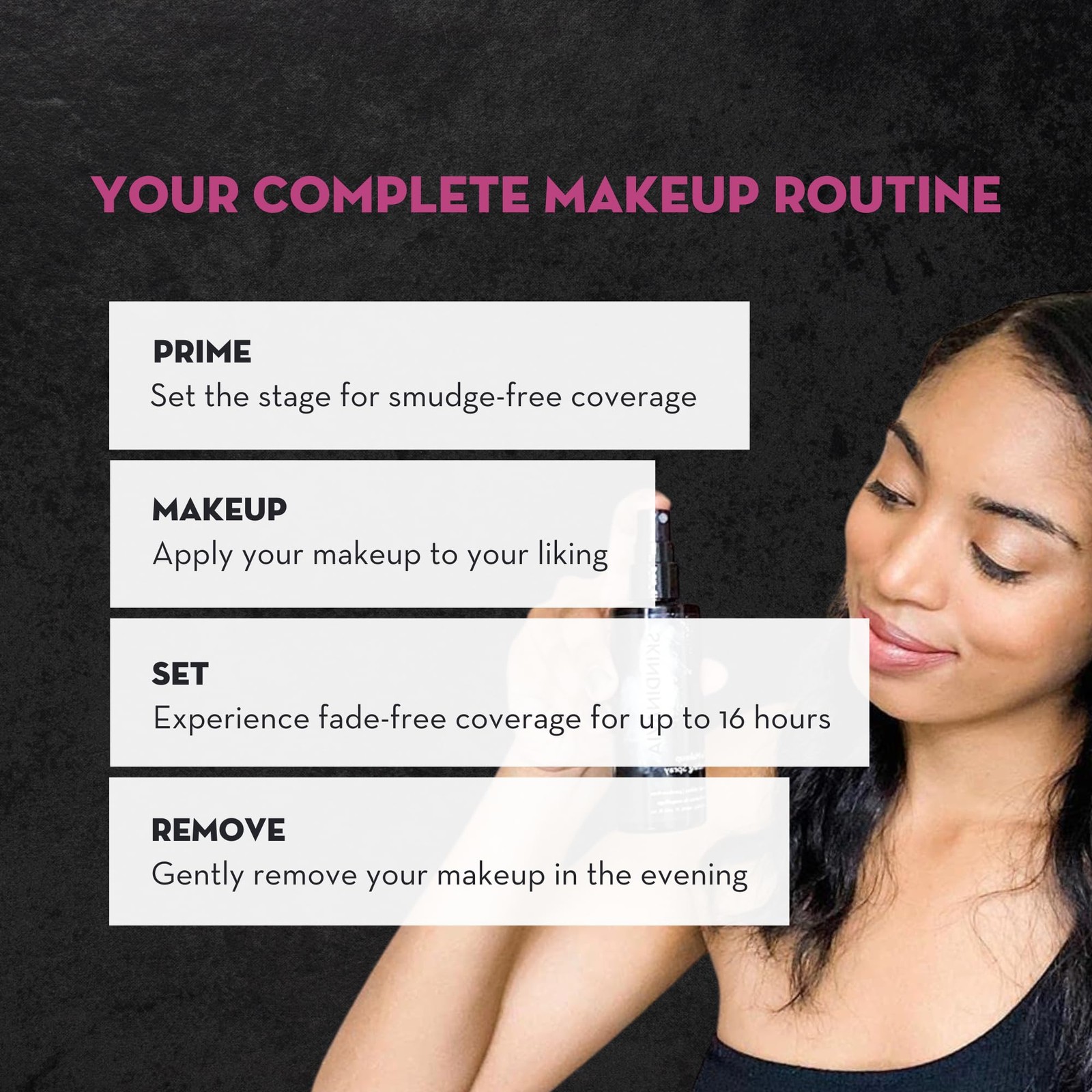 Skindinavia Bridal Makeup Setting Spray, 8oz – 16+ Hour Wear, Waterproof