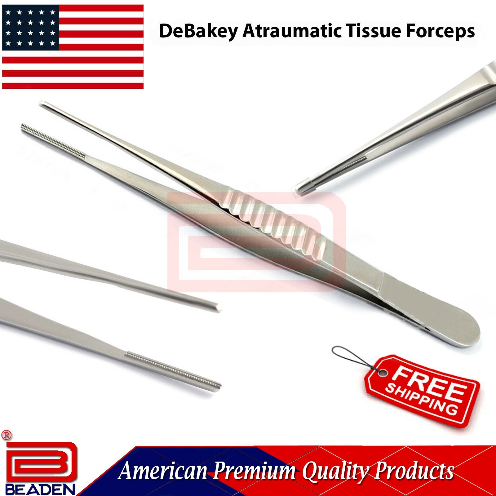Surgical Cotton Dressing Debackey Forceps Dental Serrated Tip Medical Pliers