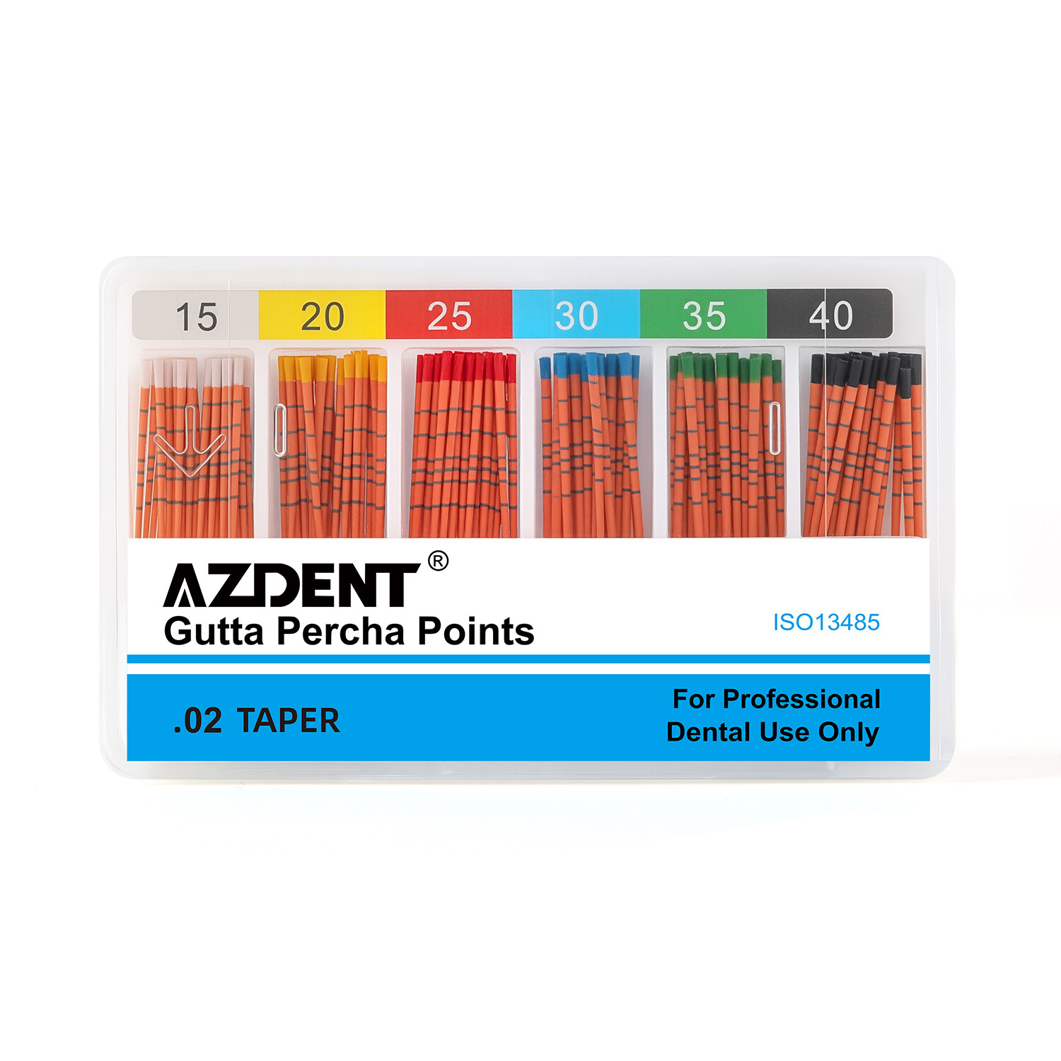 Dental Gutta Percha Points Endo Root Canal Obturating Tip 0.02/0.04/0.06
