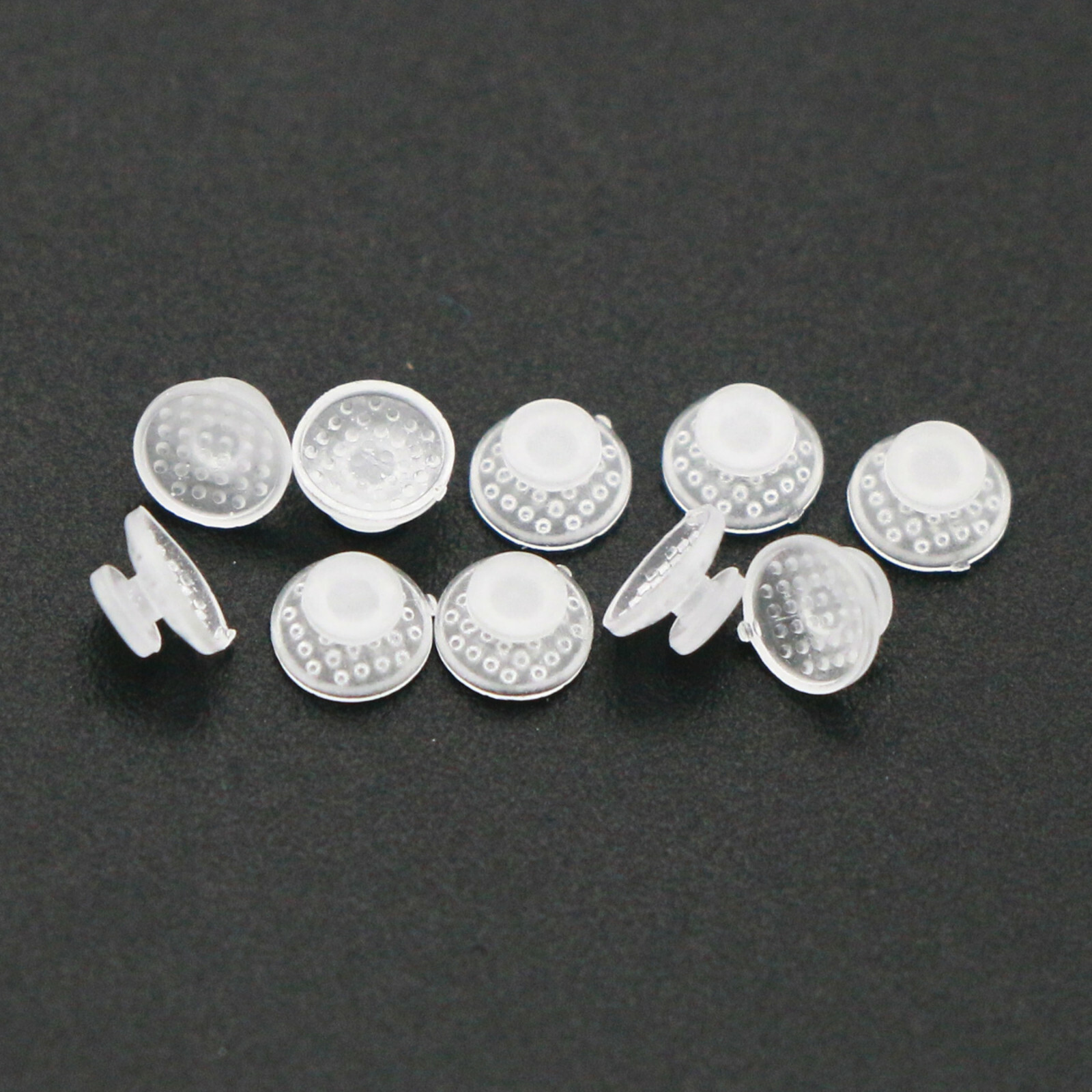 US 10Pcs/Pack Dental Orthodontic Clear Ceramic Lingual Button Bondable Mesh Base