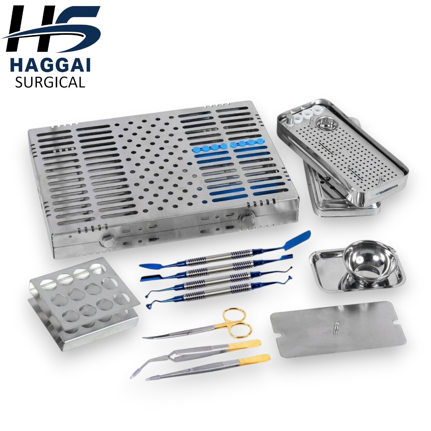 PRF Dental Instruments Kit –Platelet Rich Fibrin Box with Cassette Tray, Forceps