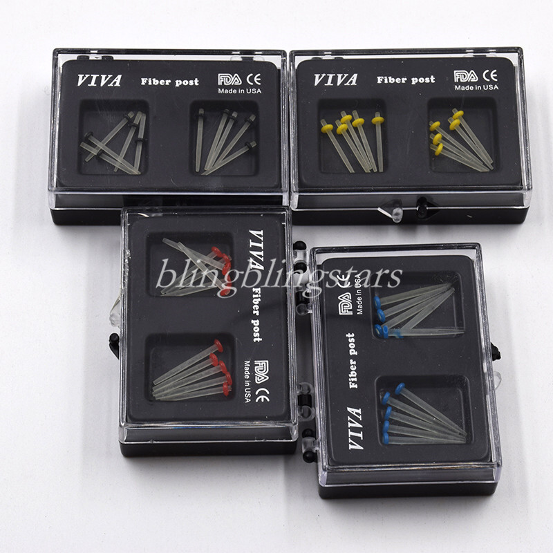 100*Dental Fiber Post Glass Quartz Teeth Restorative 1.0 1.2 1.4 1.6 1.8mm Posts