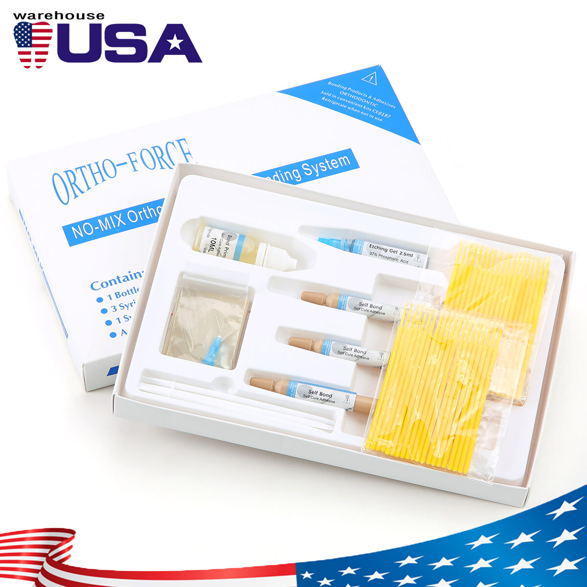 Dental Brace Orthodontic Bonding Light Cure Adhesive Direct Bonding Gel System