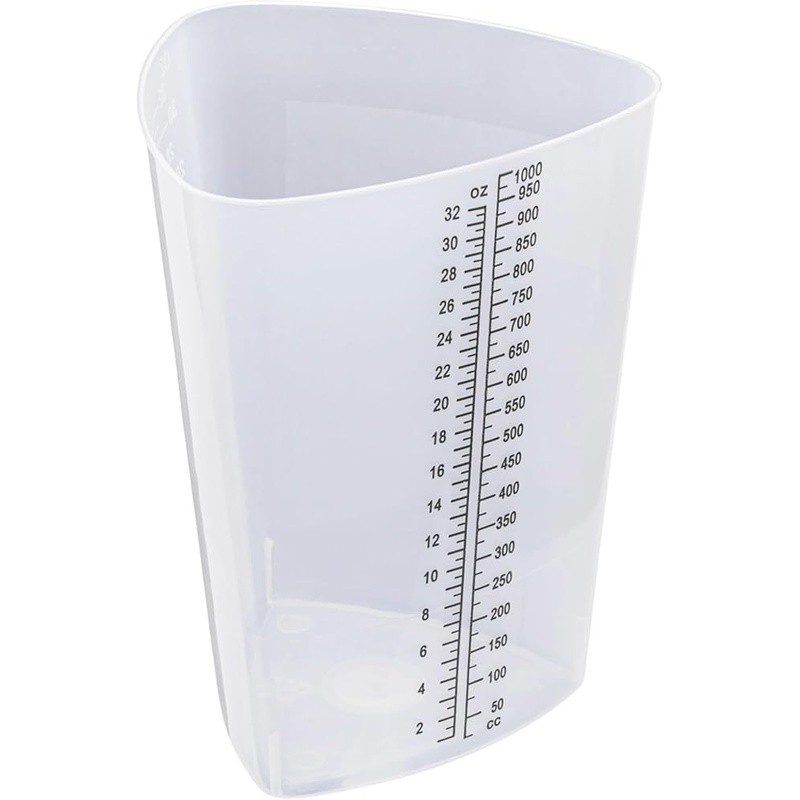 Triangular Measuring Cup Graduated Markings Plastic Lab Beaker Accurate Use