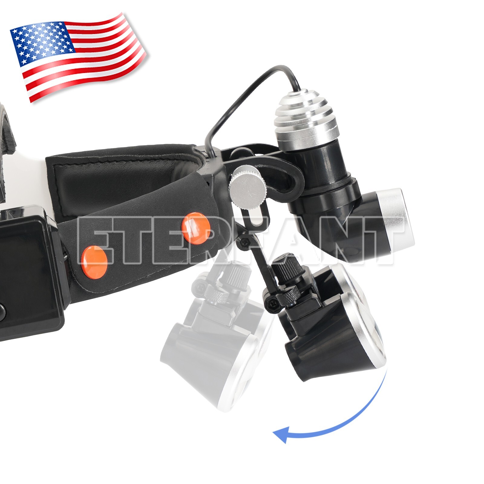 Surgical Led Headlight with 3.5X Binocular Loupes for Medical Ent and Dental
