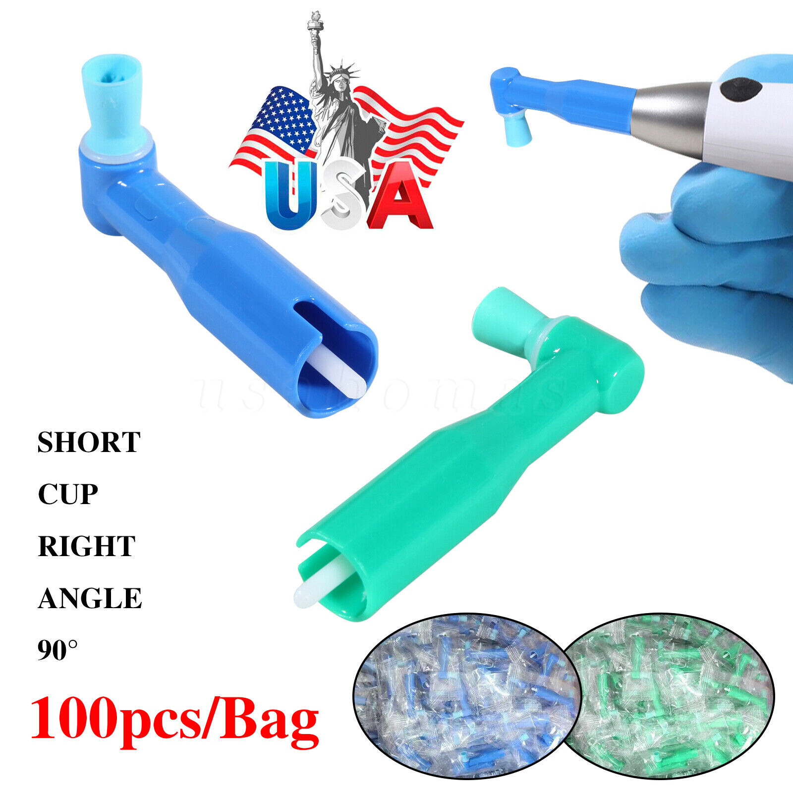 Prophy Angles Cups 100 500/pk Top Quality Dental Disposable Prophy Angle