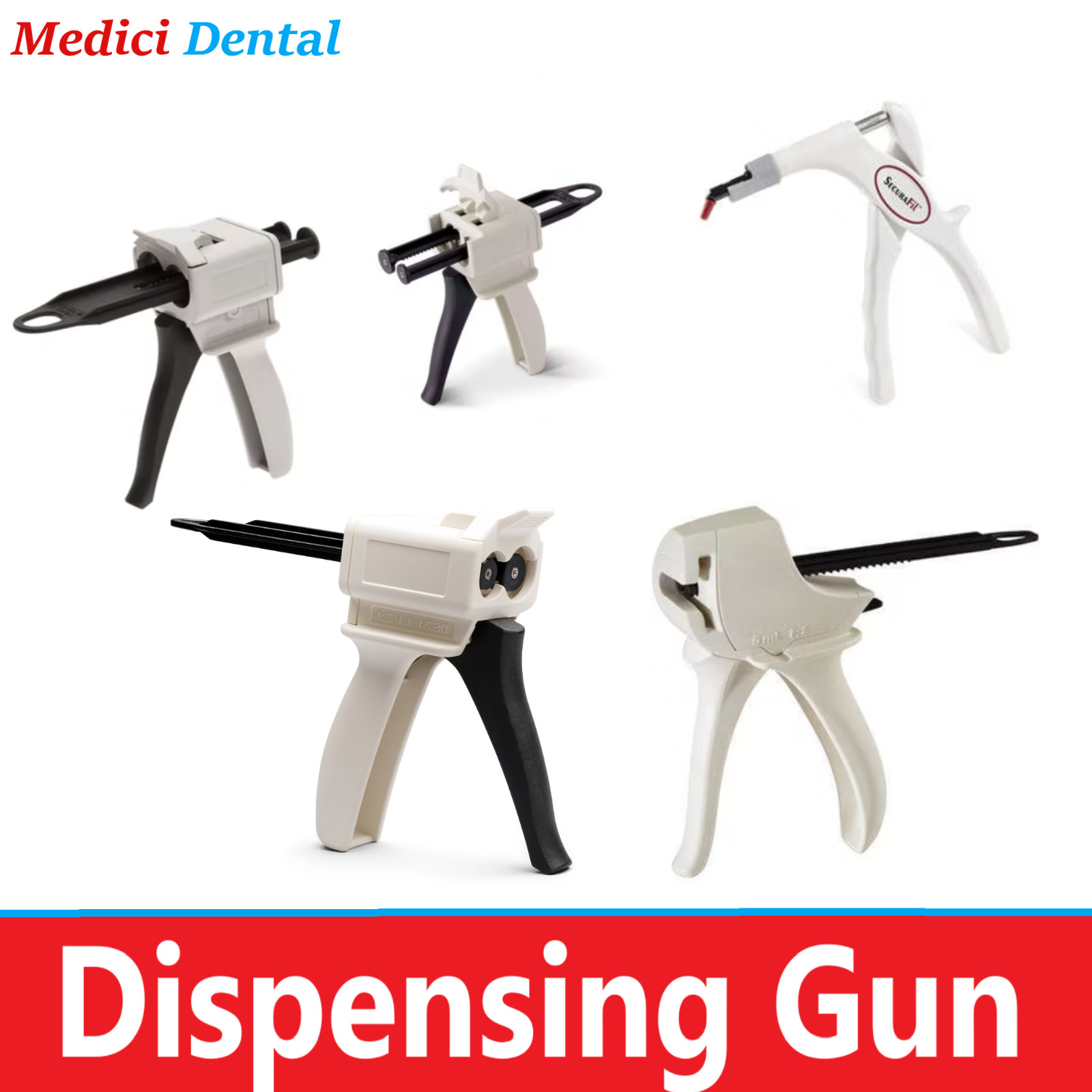 Dental Gun Dispensing Gun For VPS, C&B, Core Material Compule Dispenser, Automix