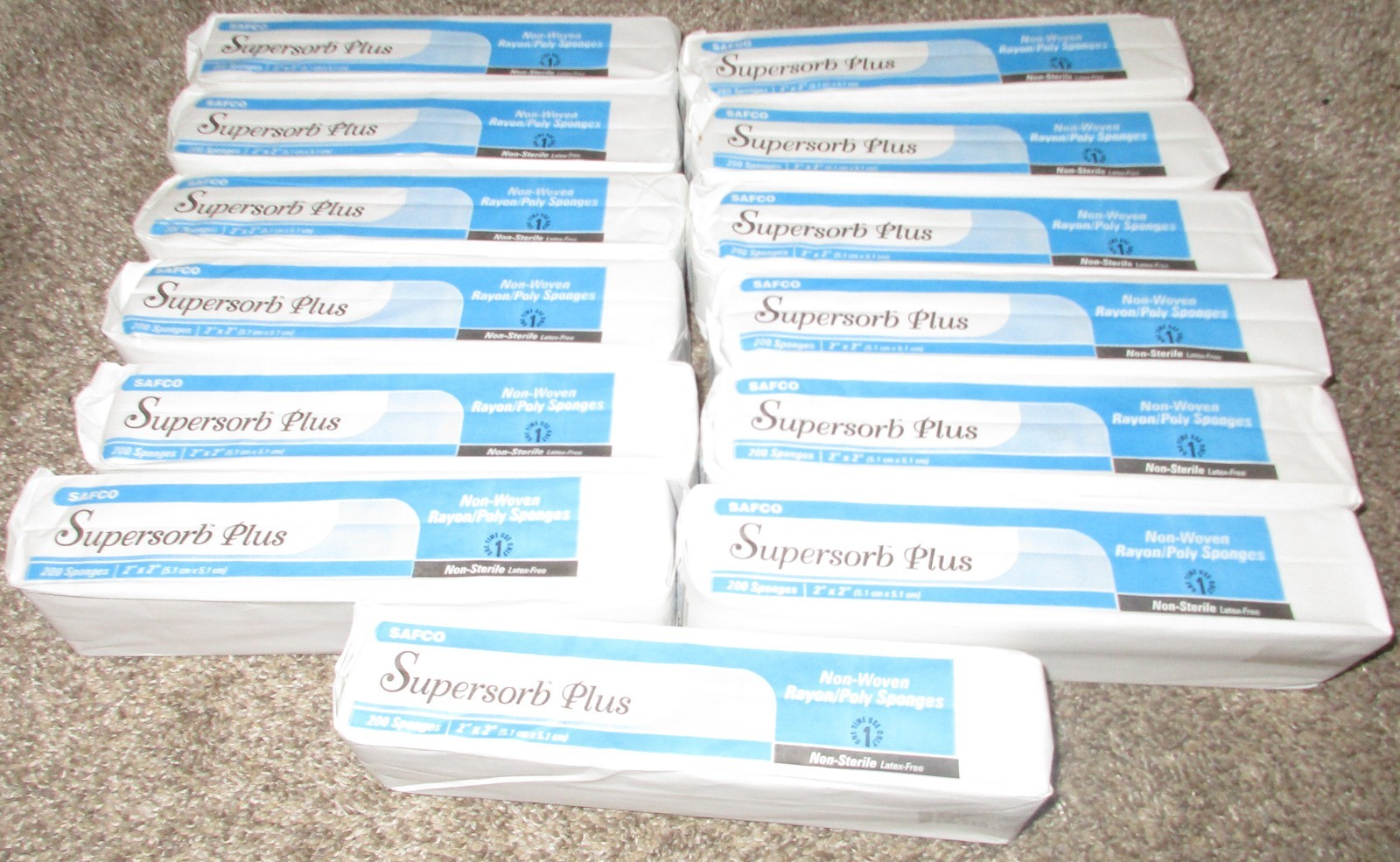 2600 Dental SAFCO Supersorb Plus 2″ by 2″ Sponges