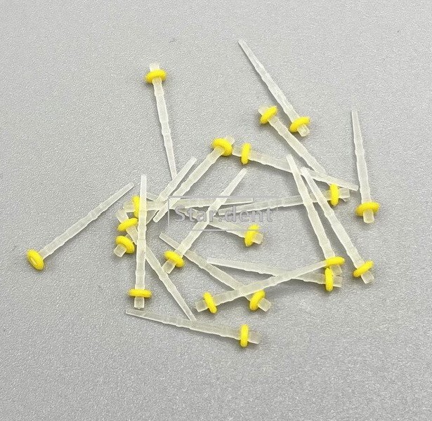 200x Dental Quartz Glass Fiber Post Teeth Restorative Screw Straight Endo Posts